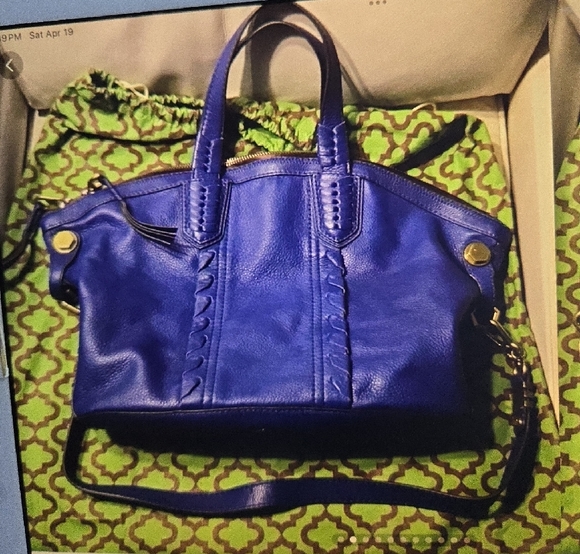 orYANY Cassie Navy Blue Medium Convertible Handbag - Picture 2 of 11